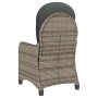 Sillón reclinable Gris 56 x 66 x 95cm ratán sintético en Sillas de jardín | Comprar online en Foro24