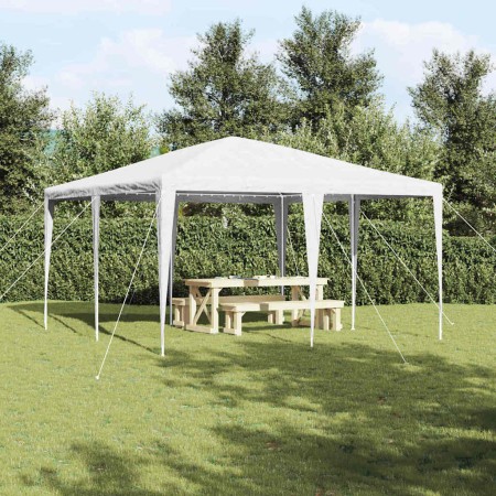 Carpa de Fiesta Blanco 400 x 400 x 266 cm Poliéster y Acero
