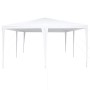 Carpa de Fiesta Blanco 400 x 400 x 266 cm Poliéster y Acero