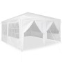 Carpa de Fiesta Blanco 400 x 400 x 266 cm Poliéster y Acero