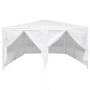Carpa de Fiesta Blanco 400 x 400 x 266 cm Poliéster y Acero