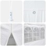 Carpa de Fiesta Blanco 400 x 400 x 266 cm Poliéster y Acero