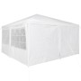 Carpa de Fiesta Blanco 400 x 400 x 266 cm Poliéster y Acero