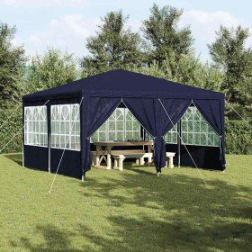 Carpa de Fiesta Azul y Blanco 400 x 400 x 266 cm