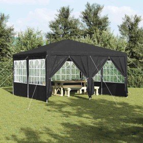 Carpa de Fiesta Antracita y Blanco 400 x 400 x 266 cm
