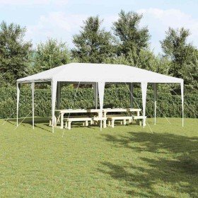 Carpa de Fiesta Blanco 600 x 400 x 266 cm Poliéster y Acero