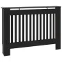 Schwarze MDF-Heizkörperabdeckung 112x19x81,5 cm von vidaXL, Zubehör für Heizkörper - Ref: Foro24-288174, Preis: 77,71 €, Raba...