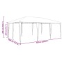 Carpa de Fiesta Antracita y Blanco 600 x 400 x 266 cm