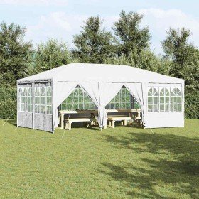 Carpa de Fiesta Blanco 600 x 400 x 266 cm Poliéster y Acero