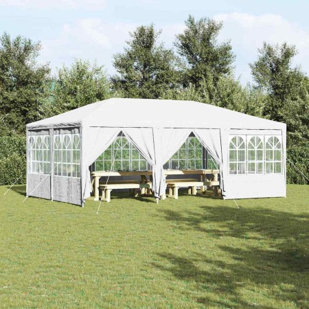 Carpa de Fiesta Blanco 600 x 400 x 266 cm Poliéster y Acero