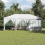 Carpa de Fiesta Blanco 600 x 400 x 266 cm Poliéster y Acero