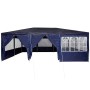 Carpa de Fiesta Azul y Blanco 600 x 400 x 266 cm