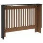 Schwarze MDF-Heizkörperabdeckung 112x19x81,5 cm von vidaXL, Zubehör für Heizkörper - Ref: Foro24-288174, Preis: 77,71 €, Raba...