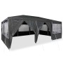 Carpa de Fiesta Antracita y Blanco 600 x 400 x 266 cm