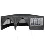 Carpa de Fiesta Antracita y Blanco 600 x 400 x 266 cm