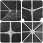 Carpa de Fiesta Antracita y Blanco 600 x 400 x 266 cm