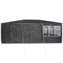 Carpa de Fiesta Antracita y Blanco 600 x 400 x 266 cm