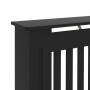 Cubierta para radiador MDF negro 112x19x81,5 cm