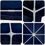 Carpa de Fiesta Azul y Blanco 800 x 400 x 266 cm