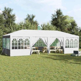 Carpa de Fiesta Blanco 800 x 400 x 266 cm Poliéster y Acero