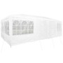 Carpa de Fiesta Blanco 800 x 400 x 266 cm Poliéster y Acero