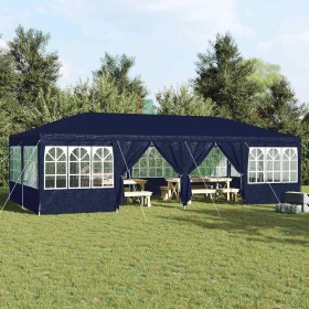 Carpa de Fiesta Azul y Blanco 800 x 400 x 266 cm