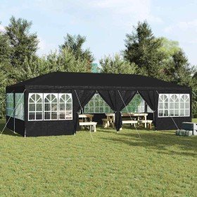 Carpa de Fiesta Antracita y Blanco 800 x 400 x 266 cm