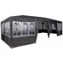 Carpa de Fiesta Antracita y Blanco 800 x 400 x 266 cm