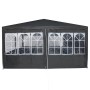 Carpa de Fiesta Antracita y Blanco 800 x 400 x 266 cm