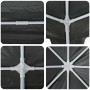 Carpa de Fiesta Antracita y Blanco 800 x 400 x 266 cm