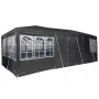 Carpa de Fiesta Antracita y Blanco 800 x 400 x 266 cm