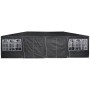 Carpa de Fiesta Antracita y Blanco 800 x 400 x 266 cm