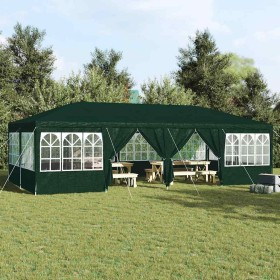 Carpa de Fiesta Verde y blanco 800 x 400 x 266 cm