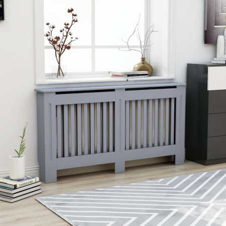 Anthrazitgraue MDF-Heizkörperabdeckung 152x19x81,5 cm von vidaXL, Zubehör für Heizkörper - Ref: Foro24-288176, Preis: 84,47 €...