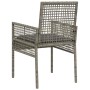 Silla de Jardín 2 pcs Gris 53 x 60 x 85cm ratán sintético en Sillas de jardín | Comprar online en Foro24
