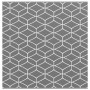 Alfombra de exterior ARAKIL Gris y blanco 250 x 250 cm PP