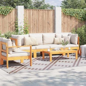 Alfombra de exterior ARAKIL Marrón y blanco 300 x 400 cm PP