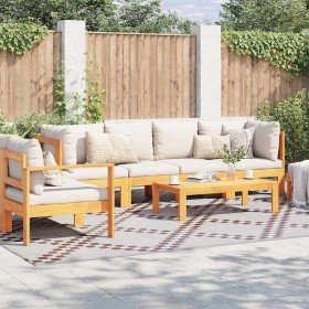 Alfombra de exterior ARAKIL Marrón y blanco 300 x 400 cm PP