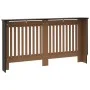 Schwarze MDF-Heizkörperabdeckung 152x19x81,5 cm von vidaXL, Zubehör für Heizkörper - Ref: Foro24-288177, Preis: 98,63 €, Raba...