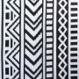 Alfombra de exterior ARAKIL Negro y blanco 300 x 400 cm PP