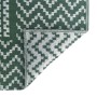 Alfombra de exterior ARAKIL verde y blanco 300 x 400 cm PP
