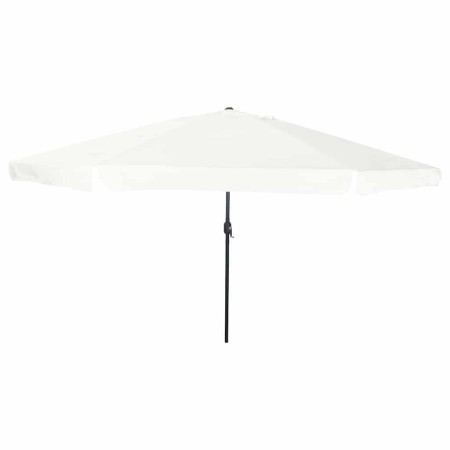 Parasol de jardín Blanco y Negro 395 x 395 x 245 cm