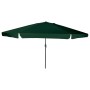 Parasol de jardín Verde y Negro 395 x 395 x 245 cm