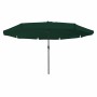 Parasol de jardín Verde y Negro 395 x 395 x 245 cm