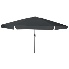 Parasol de jardín Antracita y Negro 395 x 395 x 245 cm