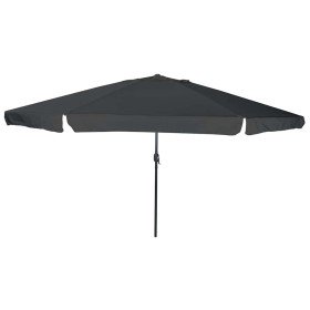 Parasol de jardín Antracita y Negro 395 x 395 x 245 cm