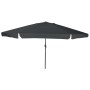 Parasol de jardín Antracita y Negro 395 x 395 x 245 cm