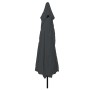 Parasol de jardín Antracita y Negro 395 x 395 x 245 cm