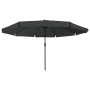 Parasol de jardín Antracita y Negro 395 x 395 x 245 cm