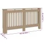 MDF Heizkörperabdeckung 152x19x81,5 cm von vidaXL, Zubehör für Heizkörper - Ref: Foro24-288178, Preis: 77,71 €, Rabatt: %